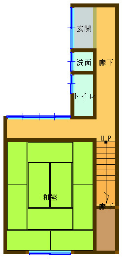 離れ1F間取り図