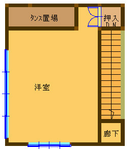 離れ2F間取り図